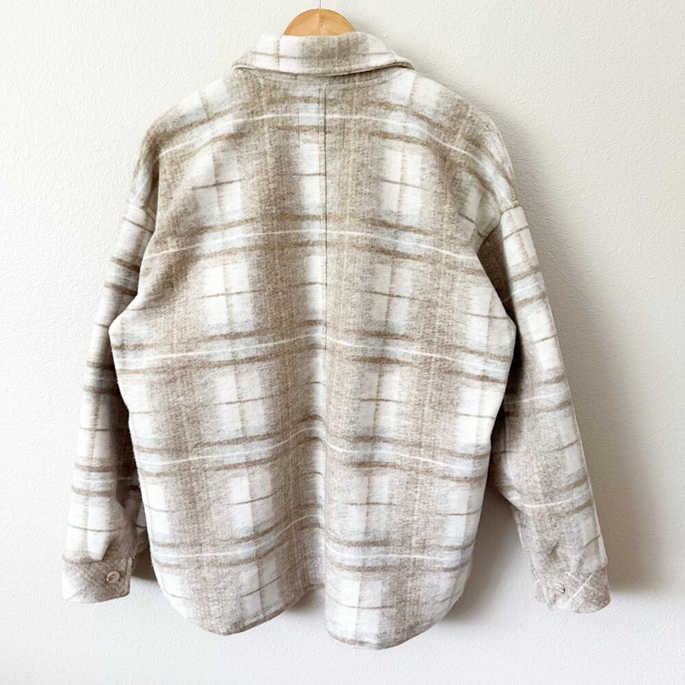 Thread & Supply | Shacket Plaid Oversized Warm Ja… - image 8
